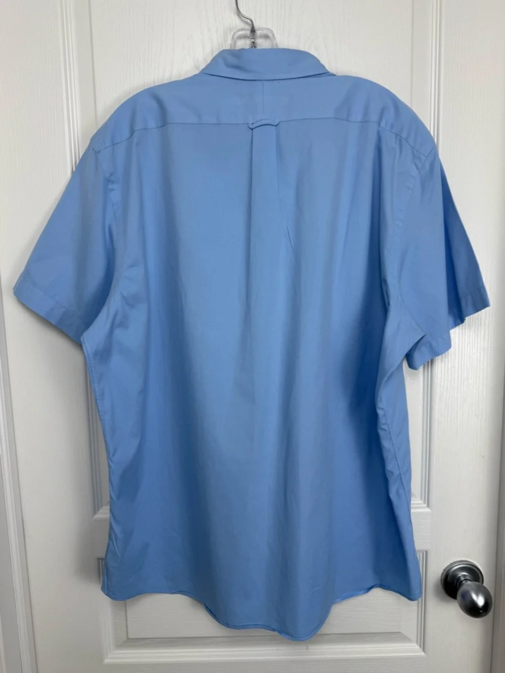 SOLD Ralph Lauren Classic Fit Featherweight Twill Short Sleeve Shirt Sz XL Blue - Picture 6 of 11